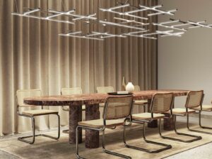 PANZERI éclairage suspension design haut de gamme luminaire de bureau Hilow Palais concept