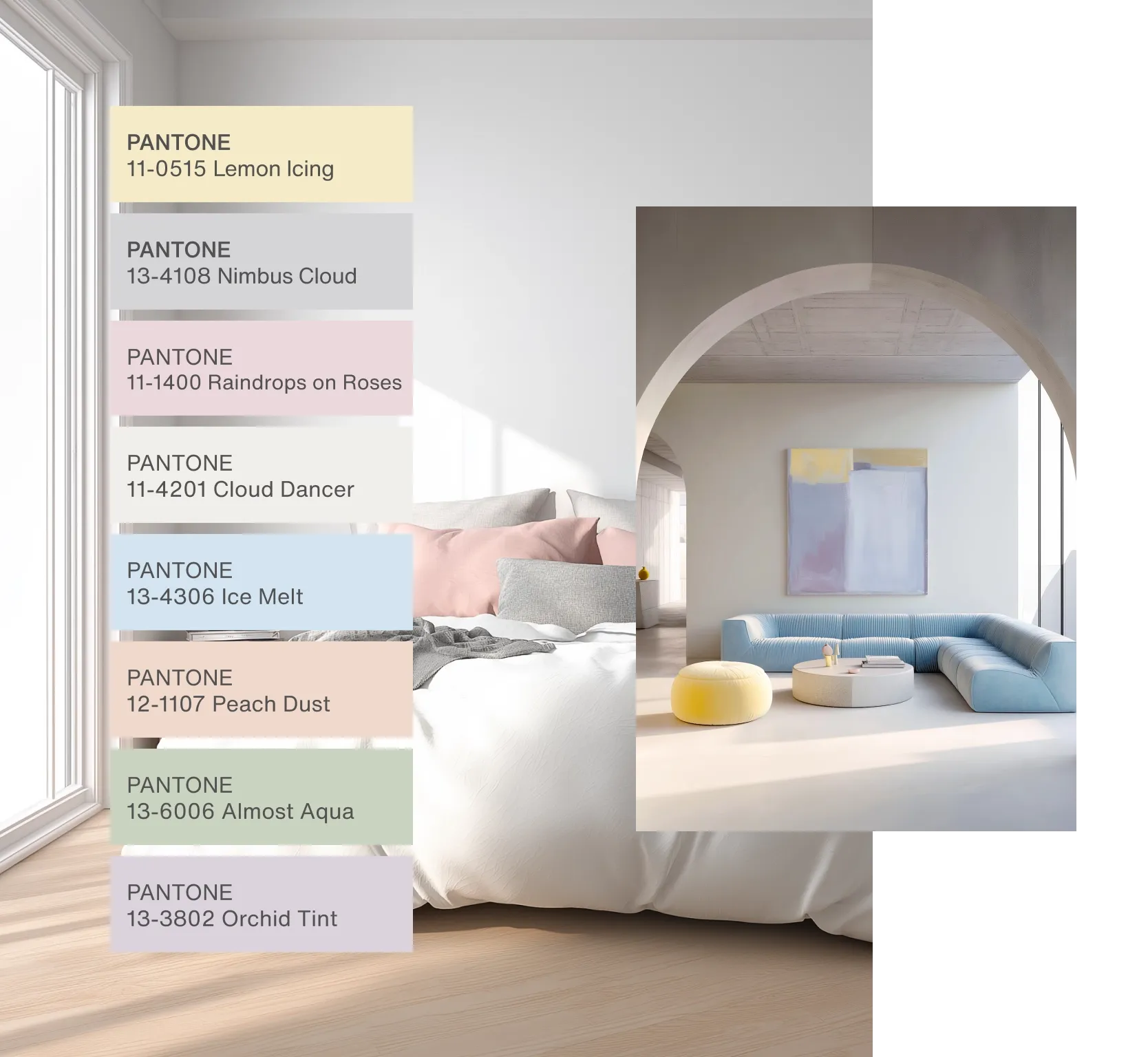 CLOUD DANCER - LES ASSORTIMENTS DE COULEURS