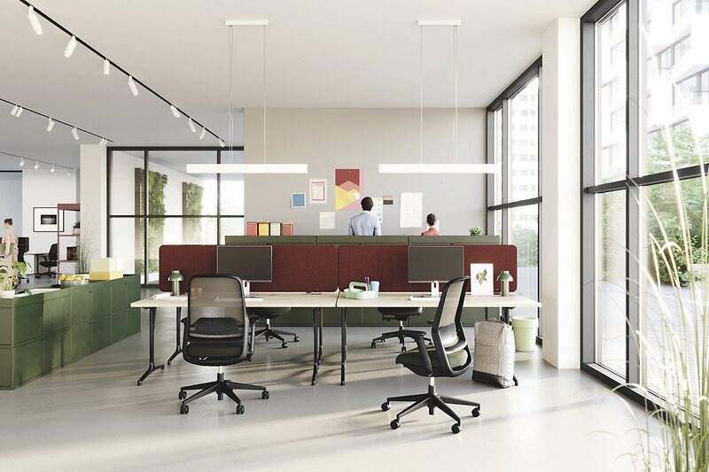 Wilkhahn assis bureau collaboratif ergonomique